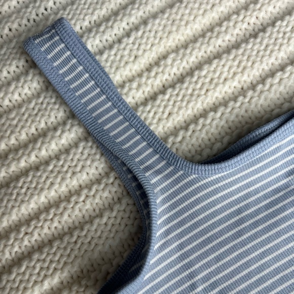 Hollister, Blue & White Striped Tank, Size XS - Picture 2 of 4